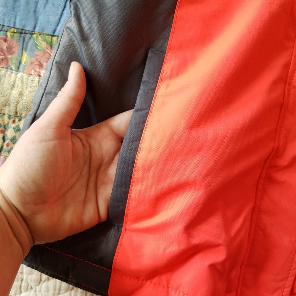 Old Navy Orange & Gray Hooded Winter Jacket Coat - Picture 5 of 6